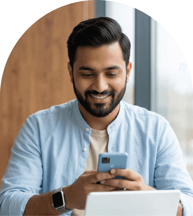 Man and woman discussing books