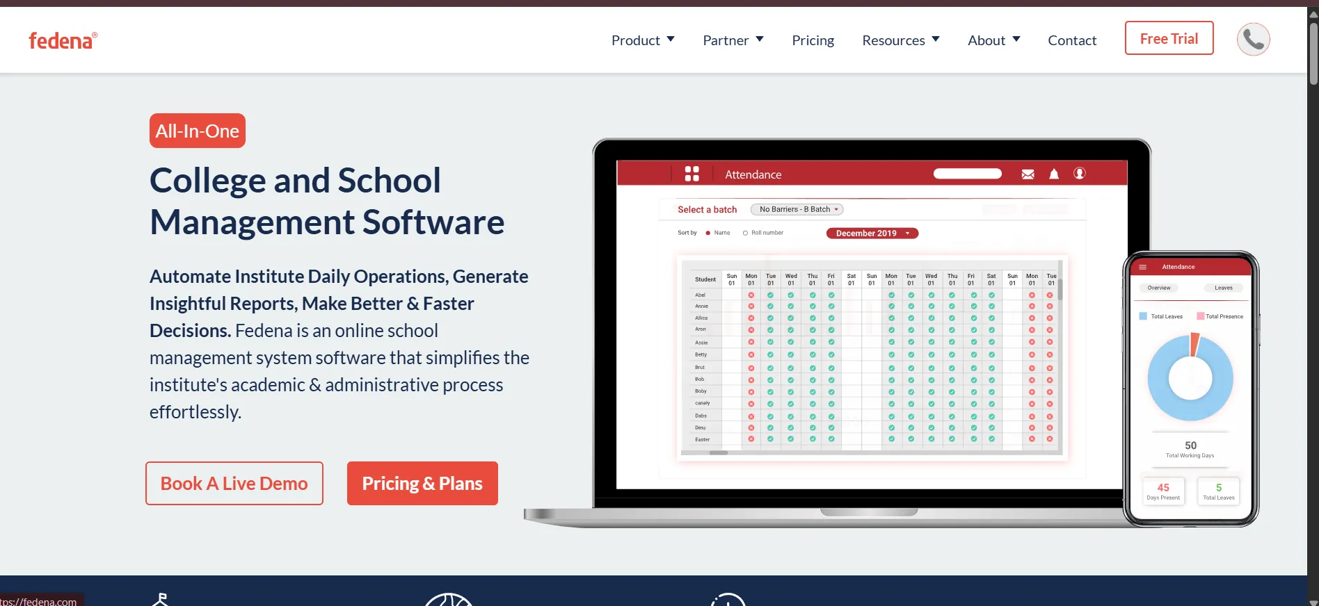 Fedena Screenshot
